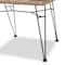 Baxton Studio Nafaro Modern Bohemian Greywashed Natural Rattan Metal Dining Chair with Cushion 2Piece Set 214-2PC-12798-ZORO - alternate 6